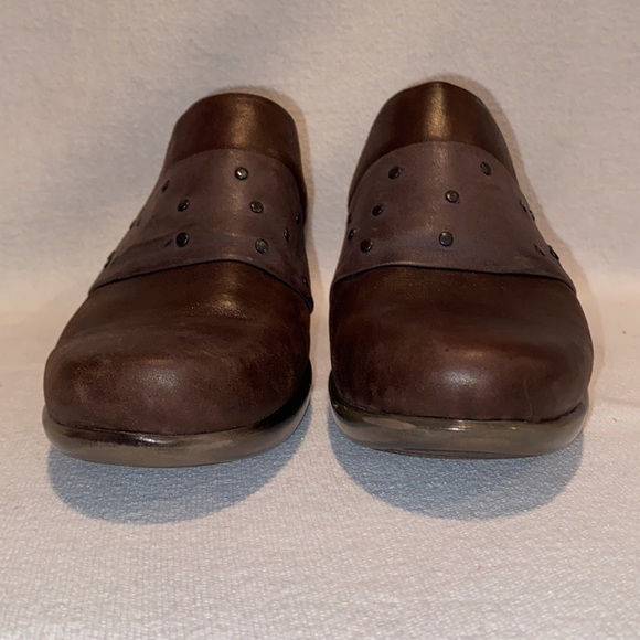 Naot women’s brown leather healed slip on clogs size 9 - Picture 2 of 7